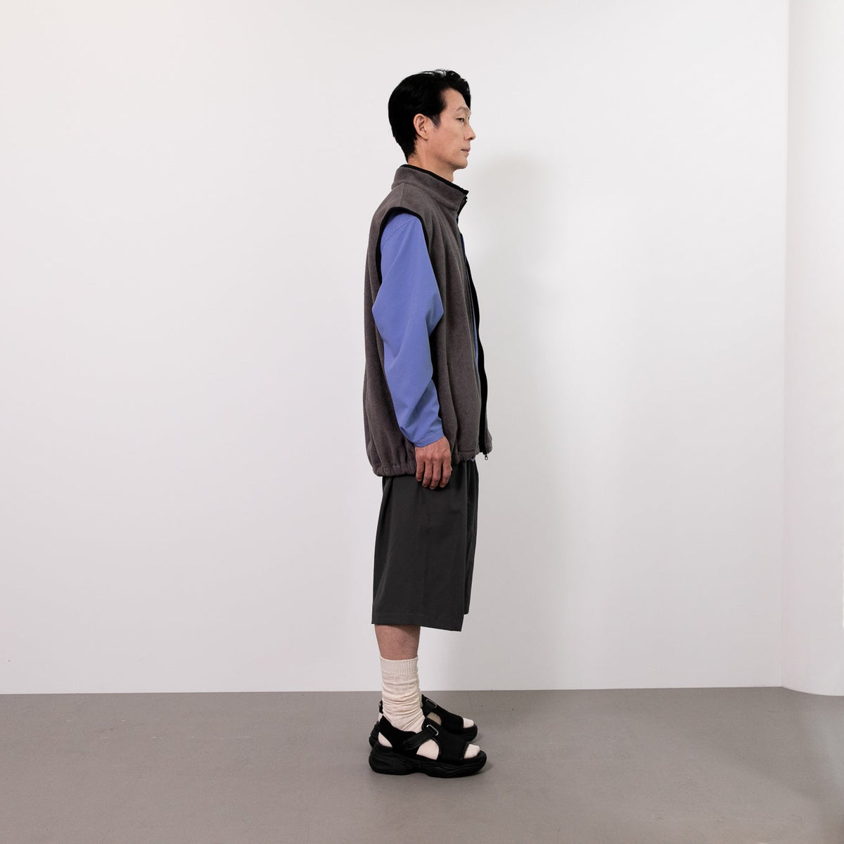 DRAPE  FLECE  VEST